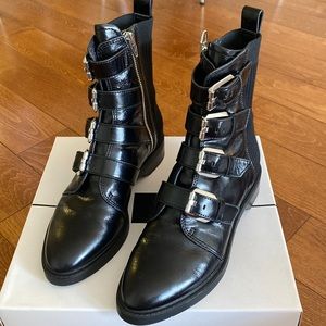 Black Leather Boot Gaven